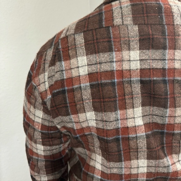 River Trade Men 100% Wool Blend ButtonDown Long Sleeves Plaid Flannel Shirt Sz L - Picture 16 of 17